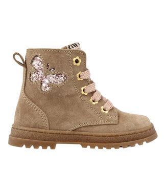 Develab Develab | Veter Boots | Meisjes | Taupe Suede (47172 233)