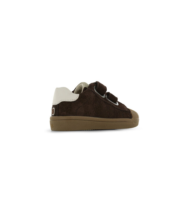 Shoesme | Jongens | Klittenband Sneakers | Donkerbruin Combi (BS26W001-I)