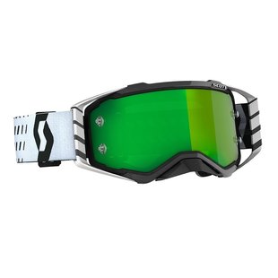 Goggle Prospect Black/White Green Chrome