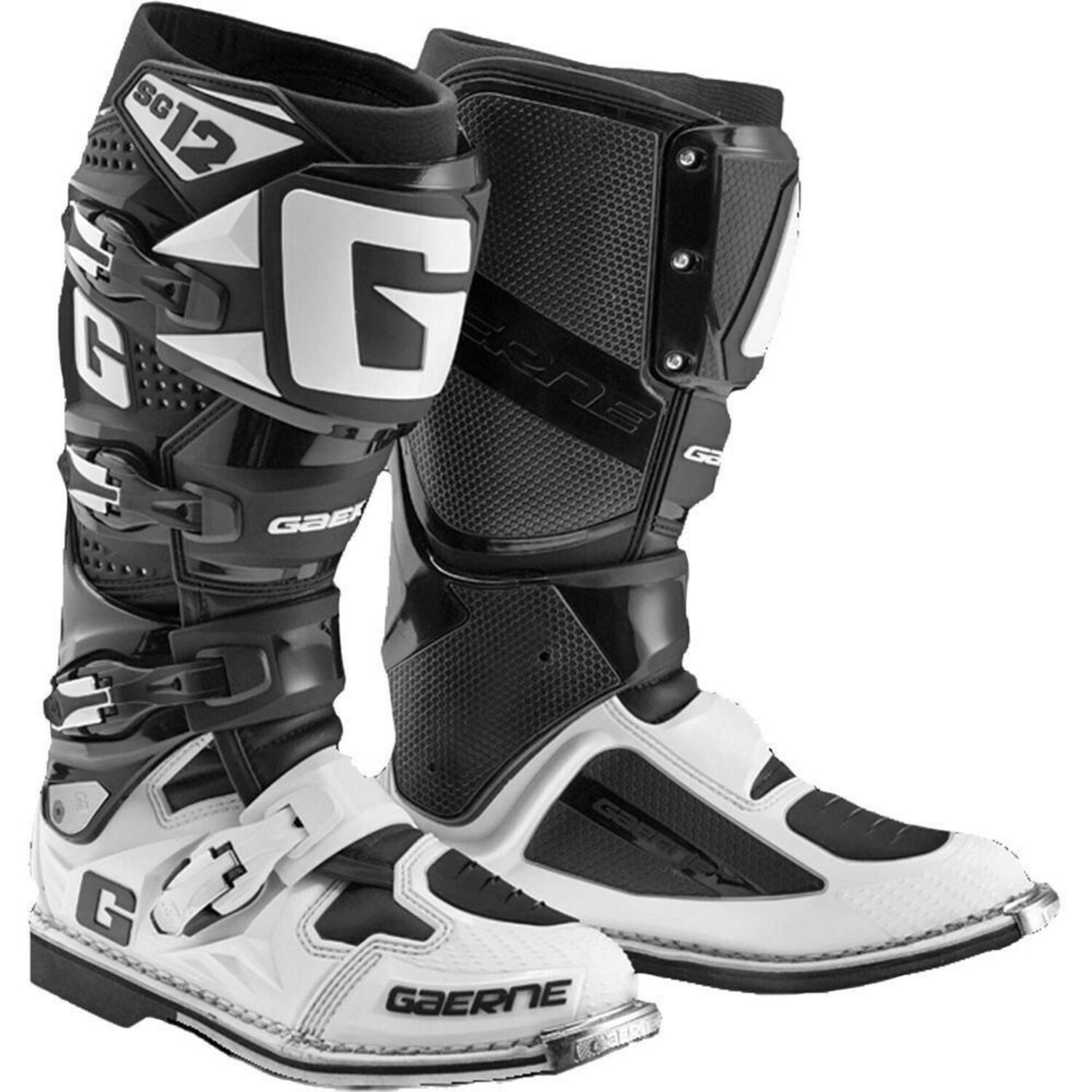GAERNE SG-12, WHITE/BLACK - Mulders Motorcycles