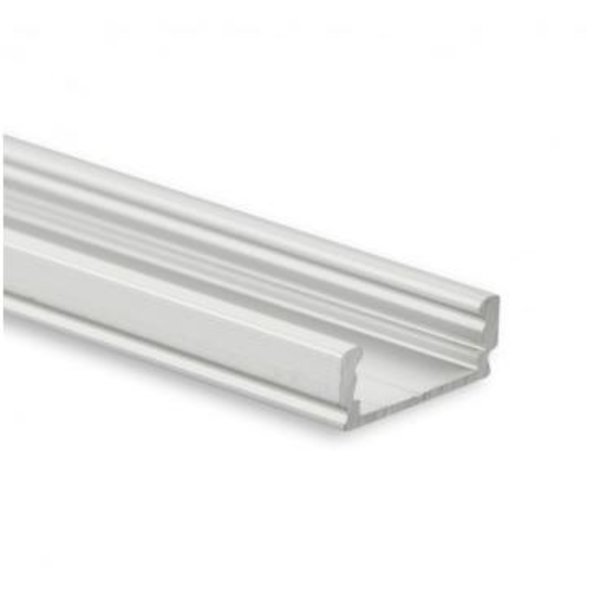 Luksus LED profielen LED profiel inclusief klikafdekking 16,8mm x 6,47mm - 01ALU