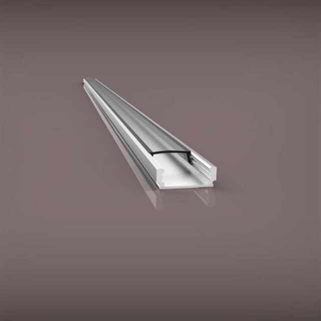 LED profiel inclusief klikafdekking 16,8mm x 6,47mm - 01ALU