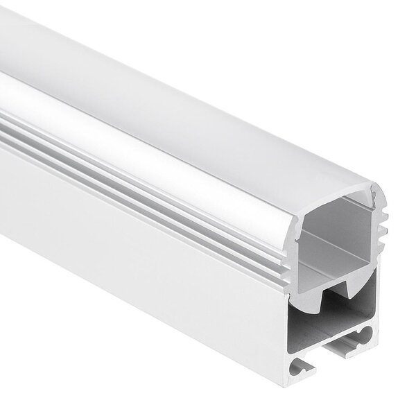 Luksus LED profielen LED profiel ophang systeem / Kabelgoot 1 meter 16,8mm x 12,97mm - PL10ALU