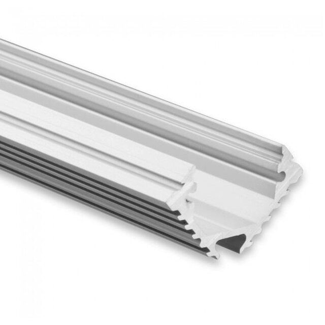 LED hoekprofiel inclusief opaal klikafdekking 33.60 mm x 26.52 mm - C11ALU