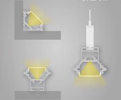 LED hoekprofiel inclusief opaal klikafdekking 33.60 mm x 26.52 mm - C11ALU