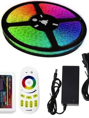 RGB multicolor LED strip set - Radio gestuurd