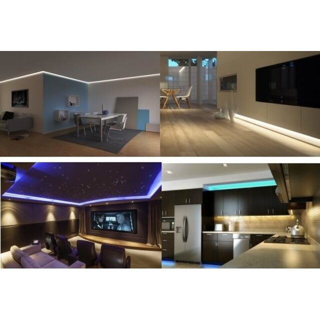 RGB LED strip 14.4W 840LM 60LED p/m 12VDC IP20 - 5 meter