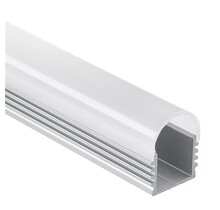LED profiel inclusief afdekking 16,8mm x 12,4mm - 05.2ALU