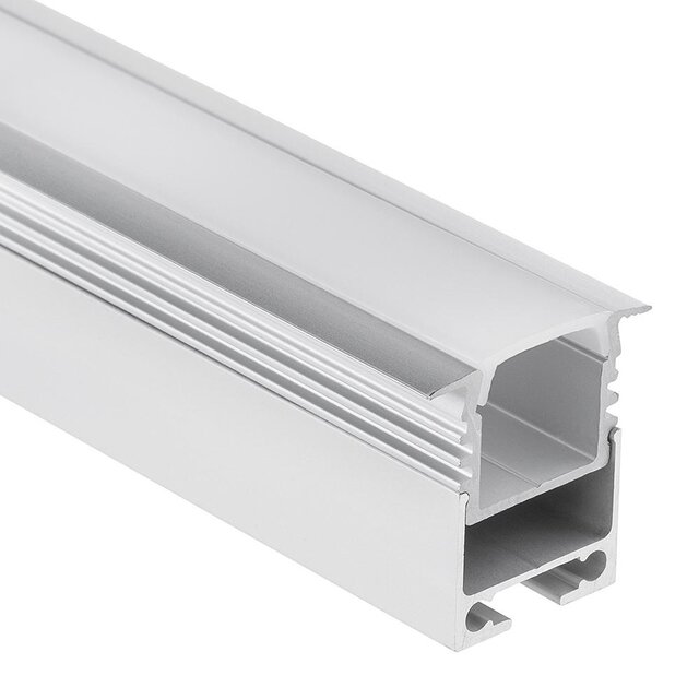 LED profiel ophang systeem / Kabelgoot 2 meter 16,8mm x 12,97mm - PL10ALU