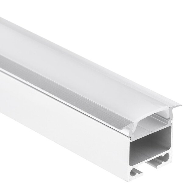 LED profiel ophang systeem / Kabelgoot 2 meter 16,8mm x 12,97mm - PL10ALU