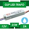 GLP LED voeding  LED voeding 35W 12VDC 3A CV - Waterdicht IP67 - GLP GPV-35-12