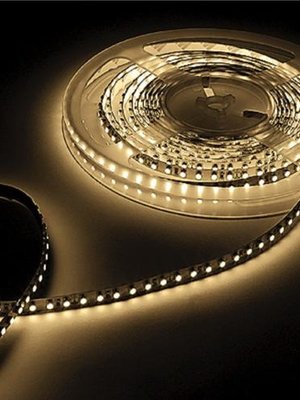 LED strip 4.8W 490lm/meter 60x3528SMD 24VDC IP20 Warm wit 3000K 5m Rol