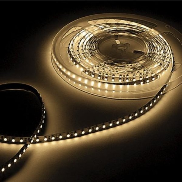 Luksus LED strips LED strip 4.8W 490lm/meter 60x3528SMD 24VDC IP20 Warm wit 3000K 5m Rol