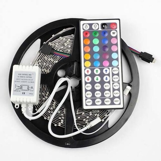 LED strip RGB 5 meter complete set (infrarood)