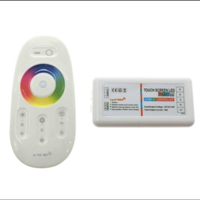 LED strip 12 volt RGB 5 meter complete set voor Sauna's