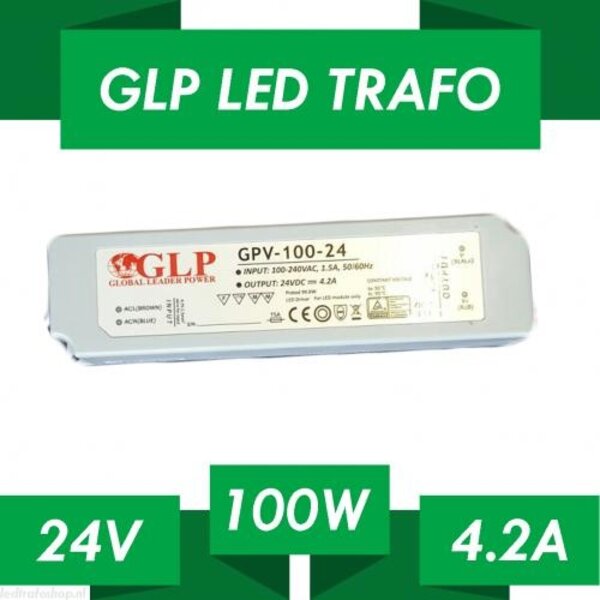 LED voeding 24v 100w dimbaar - IP67 - Fase afsnijding