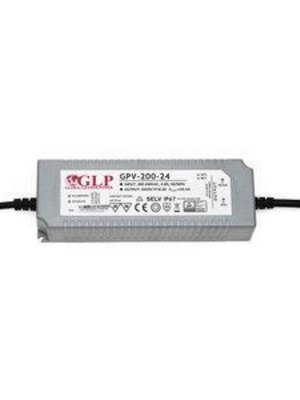 LED voeding 200W 24VDC 8,33A CV – Waterdicht IP67 – GLP GPV-200-24