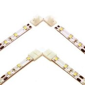 Hoek koppelstuk voor enkel kleurige LED strips 10mm - IP20