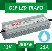 LED voeding 300W 12VDC 25A CV - Waterdicht IP67 - GLP GPV-300-12