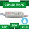 GLP LED voeding  LED voeding 50W 24VDC 2,1A CV – Waterdicht IP67 – GLP GPV-50-24
