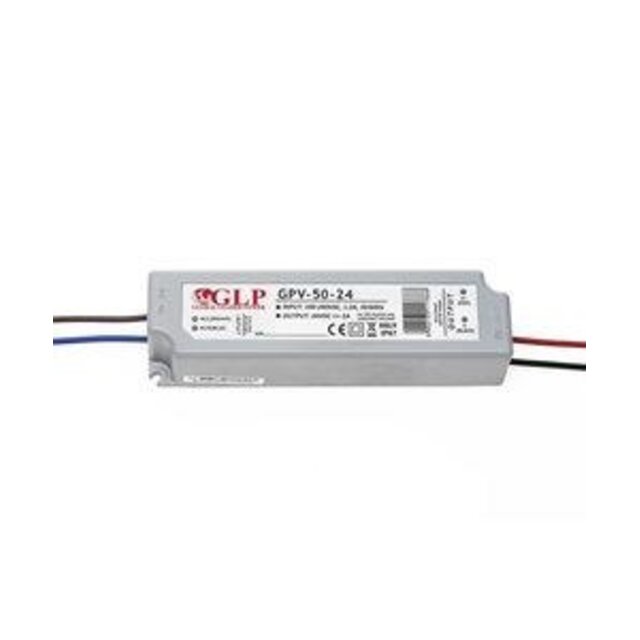 LED voeding 50W 24VDC 2,1A CV – Waterdicht IP67 – GLP GPV-50-24