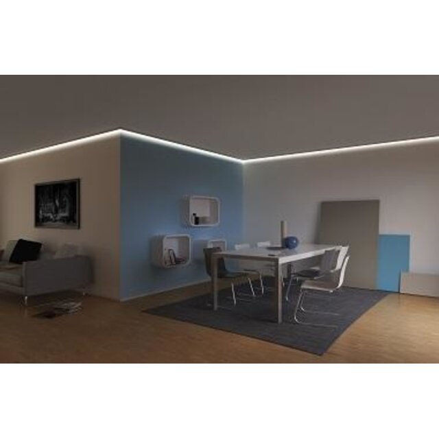 Complete draadloze LED strip set natuurlijk wit 4000K 6W 680LM 60LED p/m 12VDC - 10 meter