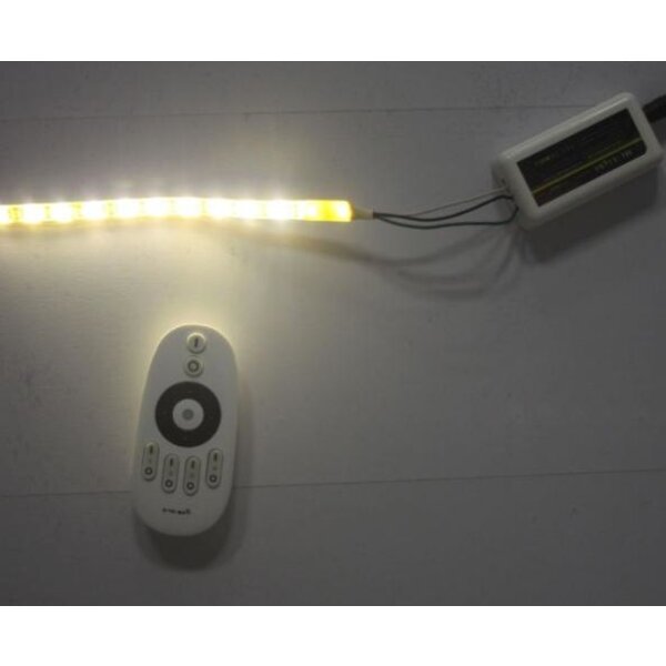 Luksus LED strips Complete draadloze LED strip set warm wit 3000K 12W 1260LM 60LED p/m 24VDC - 10 meter