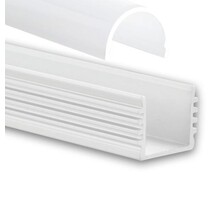 Wit LED profiel inclusief half ronde klikafdekking 16,8mm x 20,84mm - 05.2WIT
