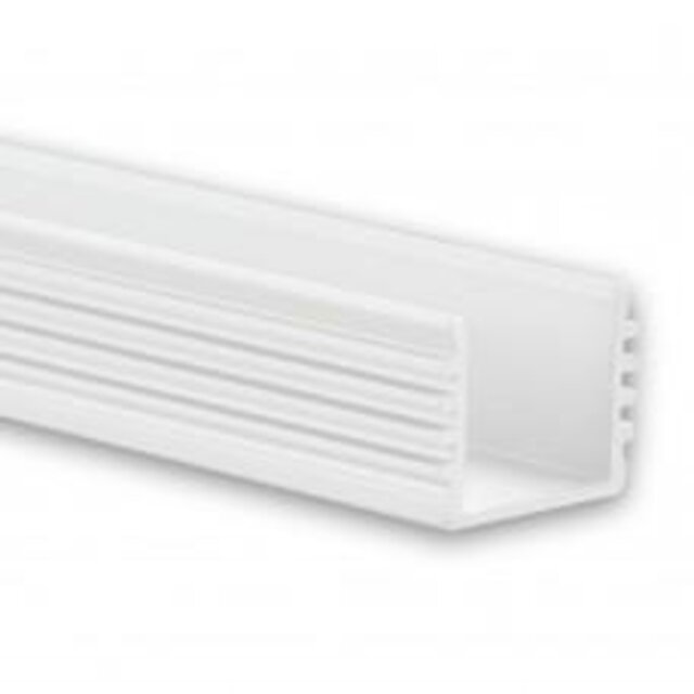 Wit LED profiel inclusief half ronde klikafdekking 16,8mm x 20,84mm - 05.2WIT