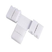 8mm T connector LED strip klik connector - koppelstuk - soldeervrij - ip20