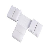 8mm T connector LED strip klik connector - koppelstuk - soldeervrij - ip20