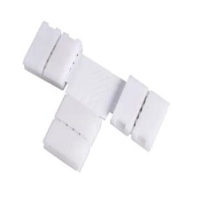 8mm T connector LED strip klik connector - koppelstuk - soldeervrij - ip20