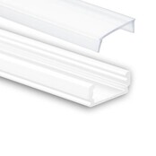 Wit LED profiel inclusief klikafdekking 16,8mm x 6,47mm - 01WIT