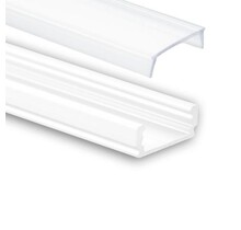 Wit LED profiel inclusief klikafdekking 16,8mm x 6,47mm - 01WIT