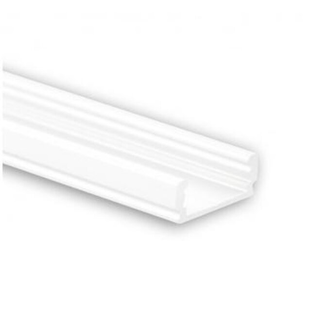 Wit LED profiel inclusief klikafdekking 16,8mm x 6,47mm - 01WIT