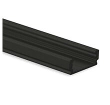 Zwart LED profiel inclusief klikafdekking 16,8mm x 6,47mm - 01ZWART