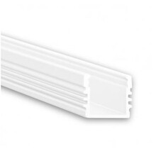 Wit opbouw LED profiel inclusief klikafdekking 16,8mm x 13,01mm - 02WIT