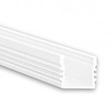 Wit opbouw LED profiel inclusief klikafdekking 16,8mm x 13,01mm - 02WIT