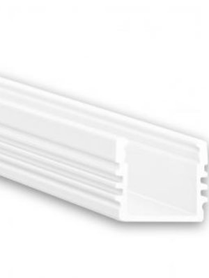 Wit opbouw LED profiel inclusief klikafdekking 16,8mm x 13,01mm - 02WIT
