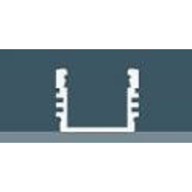 Wit opbouw LED profiel inclusief klikafdekking 16,8mm x 13,01mm - 02WIT