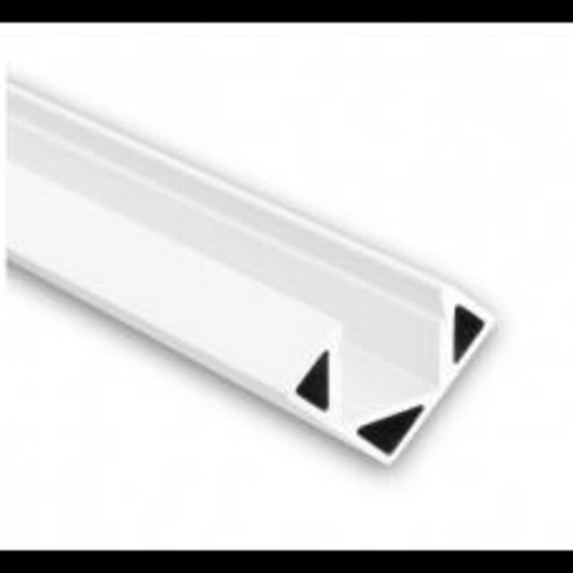 Wit LED hoekprofiel 25,66mm x 18,01mm - C23WIT