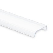 Losse 2 meter opaal LED profiel klikafdekking - 12,4mm - 01, 02, 03, 08, stuc100, stuc200, gips100, gips200