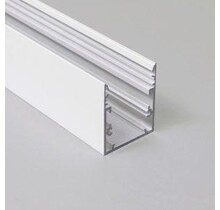 Wit LED profiel XL inclusief opaal klikafdekking 53mm x 53mm - XL53WIT