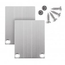 2 x LED profiel eindkappen inclusief schroeven - XL04.C2- ALU