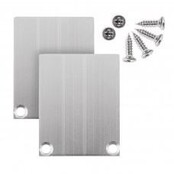 2 x LED profiel eindkappen inclusief schroeven - XL04.C2- ALU
