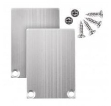 2 x LED profiel eindkappen inclusief schroeven - XL04.C3 - ALU