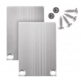 2 x LED profiel eindkappen inclusief schroeven - XL04.C3 - ALU