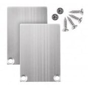 2 x LED profiel eindkappen inclusief schroeven - XL04.C3 - ALU
