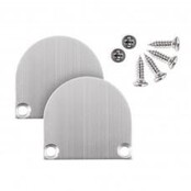 2 x LED profiel eindkappen inclusief schroeven - XL04ALU C4
