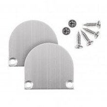 2 x LED profiel eindkappen inclusief schroeven - XL04ALU C4
